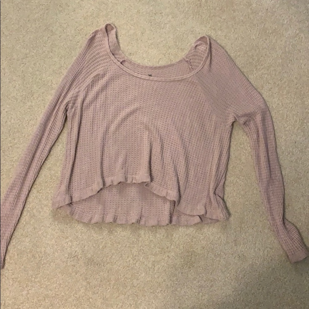 Long sleeve cropped top